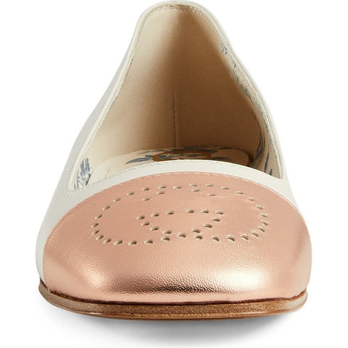 구찌 Gucci Hills Logo Ballet Flat_SALMONE/ MYSTIC WHITE