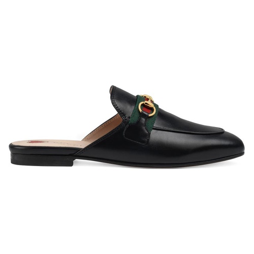 구찌 Gucci Princetown Mule_BLACK/ GREEN/ RED