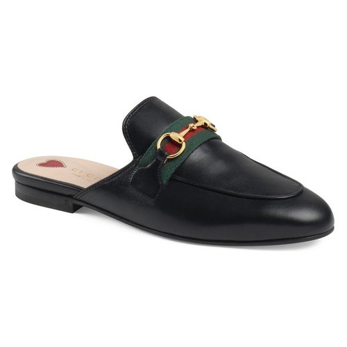 구찌 Gucci Princetown Mule_BLACK/ GREEN/ RED