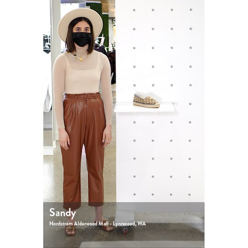 구찌 Gucci Pilar Espadrille Flat_BEIGE/ BLACK