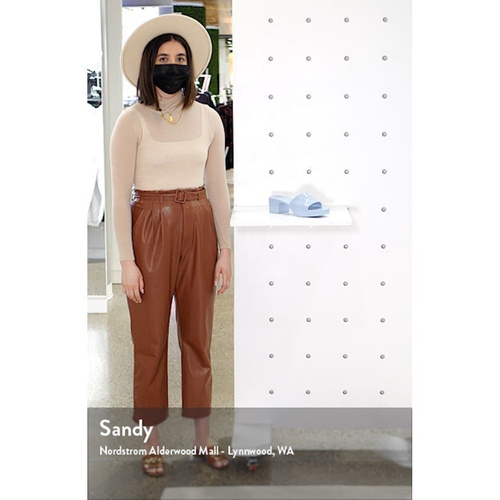 구찌 Gucci Rubber Logo Platform Slide Sandal_WILD ROSE