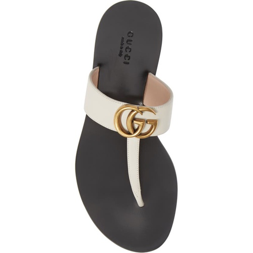 구찌 Gucci GG T-Strap Sandal_MYSTIC WHITE