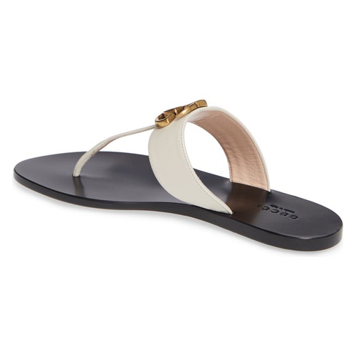 구찌 Gucci GG T-Strap Sandal_MYSTIC WHITE
