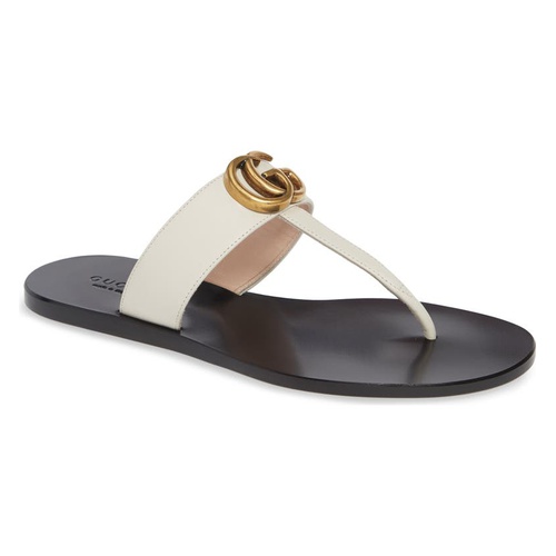 구찌 Gucci GG T-Strap Sandal_MYSTIC WHITE