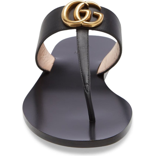 구찌 Gucci GG T-Strap Sandal_BLACK