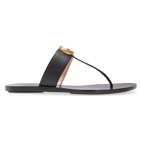 구찌 Gucci GG T-Strap Sandal_BLACK