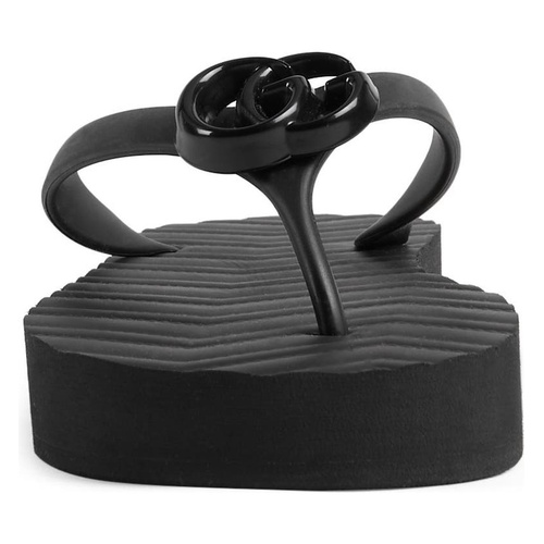 구찌 Gucci Pascar GG Platform Flip Flop_NERO/ NERO