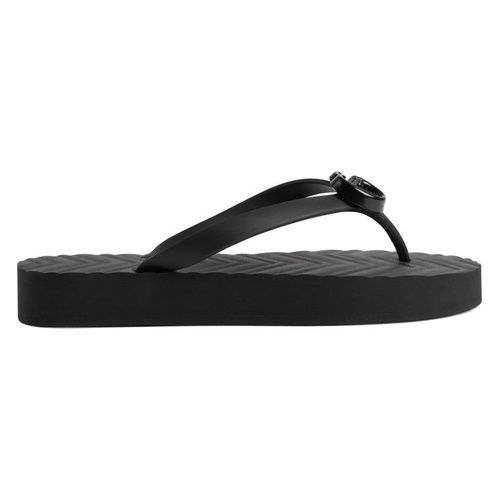 구찌 Gucci Pascar GG Platform Flip Flop_NERO/ NERO