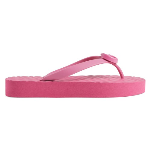 구찌 Gucci Pascar GG Platform Flip Flop_PINK TROPICAL FLORAL