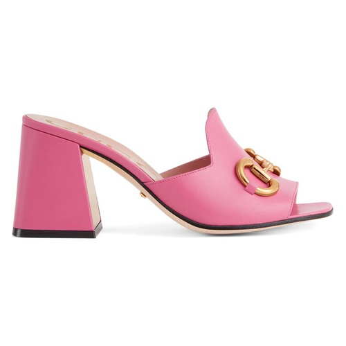 구찌 Gucci Baby Horsebit Slide Sandal_PINK TROPICAL FLOWER