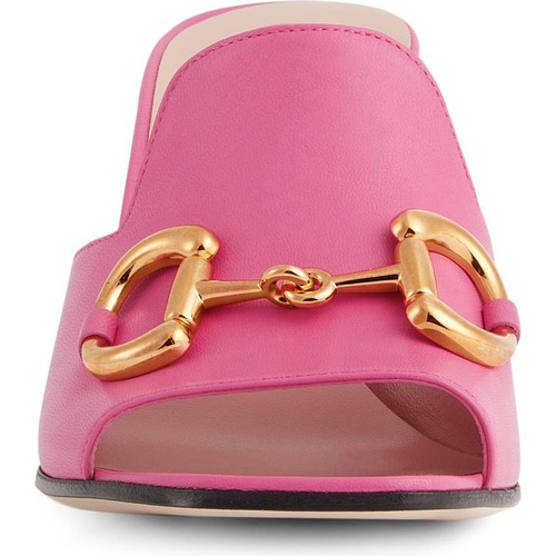 구찌 Gucci Baby Horsebit Slide Sandal_PINK TROPICAL FLOWER