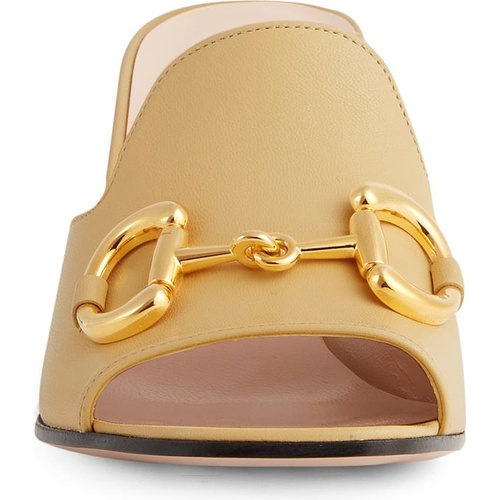 구찌 Gucci Baby Horsebit Slide Sandal_BURRO