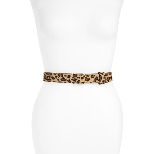  Halogen Genuine Calf Hair Belt_LEOPARD