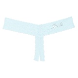 Hanky Panky Bride Crystal Open Gusset Thong_CELESTE BLUE