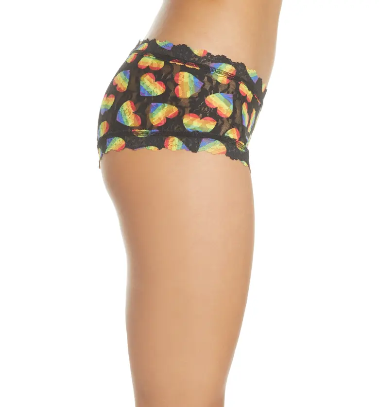  Hanky Panky Pride Lace Boyshorts_BLACK MULTI