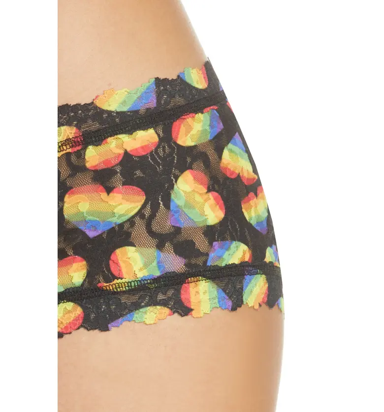  Hanky Panky Pride Lace Boyshorts_BLACK MULTI