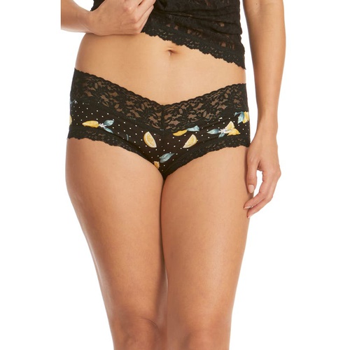  Hanky Panky Lemon Dot V-Front Boyshorts_BLACK-MULTI