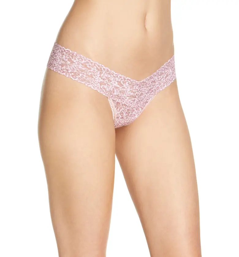  Hanky Panky Feline Fine Low Rise Thong_PINK MULTI