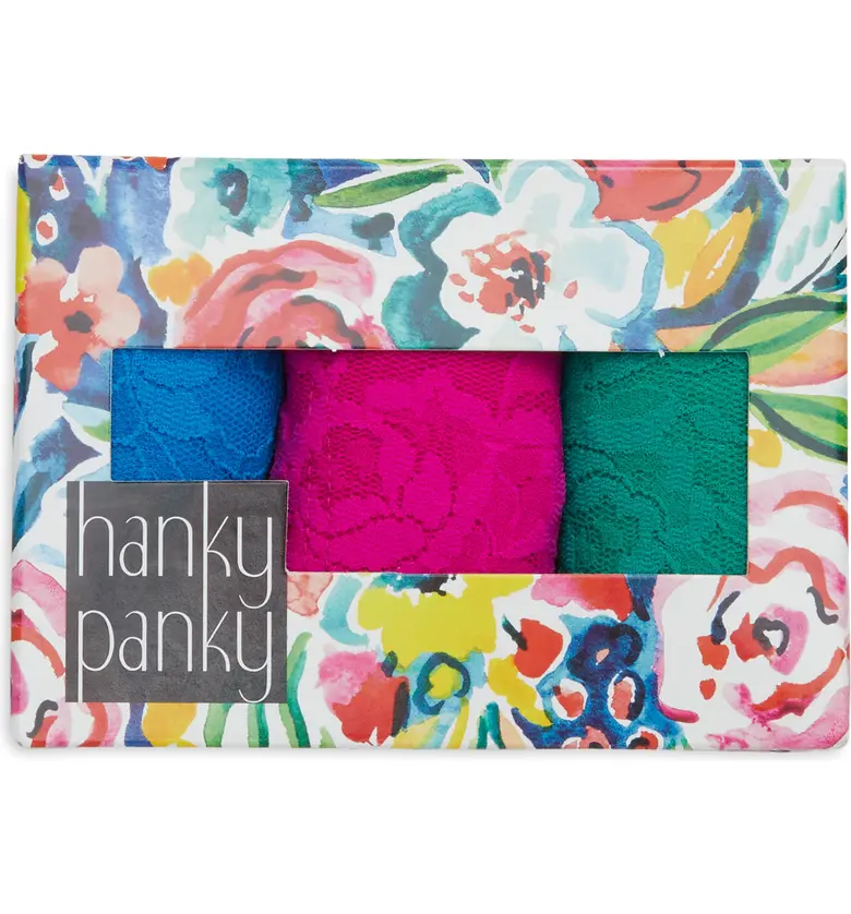 Hanky Panky Assorted 3-Pack Low Rise Thongs_SUMMER 2021