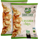 Heaven & Earth Cassava Chips, 5oz (2 Pack) Gluten Free, Non GMO