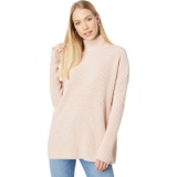 H Halston Long Sleeve High Neck Pullover Sweater
