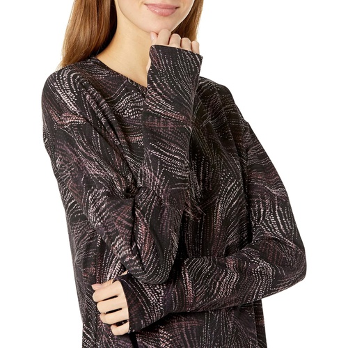  H Halston Long Sleeve Draped Front Pullover