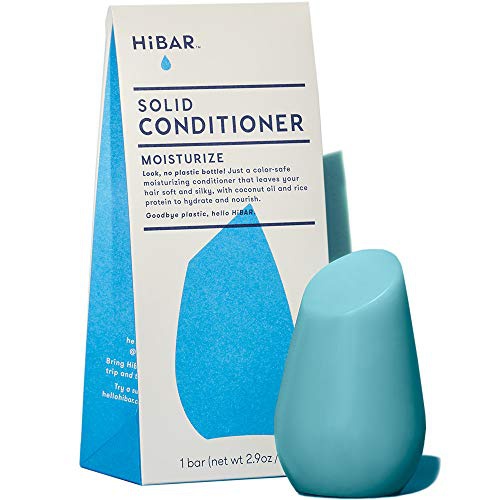  HiBar Solid Conditioner Bar. Moisturize for Dry or Damaged Hair - Eco-Friendly, All Natural, and Plastic Free. Never Any Soap, Sulfates, Phthalates, Parabens, Silicones or Cruelty.