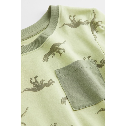 에이치앤엠 H&M Pocket-detail Jersey Shirt