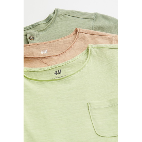 에이치앤엠 H&M 3-pack Jersey Shirts