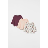 H&M 3-pack Ruffled Tops