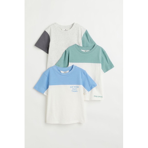 에이치앤엠 H&M 3-pack Cotton T-shirts