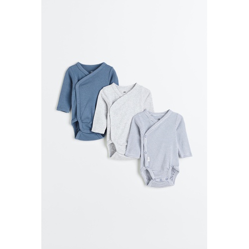 에이치앤엠 H&M 3-pack Long-sleeved Bodysuits