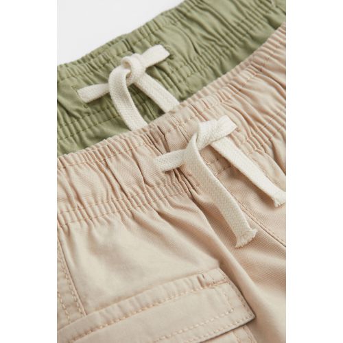 에이치앤엠 H&M 2-pack Cotton Cargo Shorts