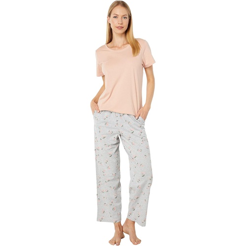  HUE Short Sleeve Tee & Modern Classic Skimmer PJ Set