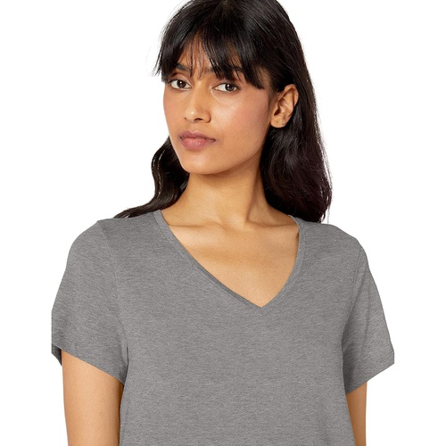  HUE Plus Size Short Sleeve V-Neck Sleep Tee