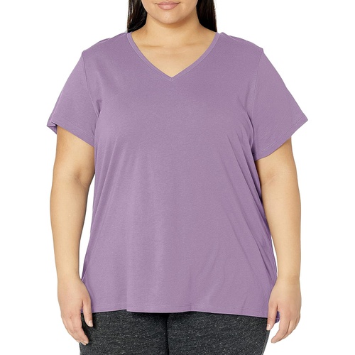  HUE Womens Short Sleeve V-Neck Sleep Tee