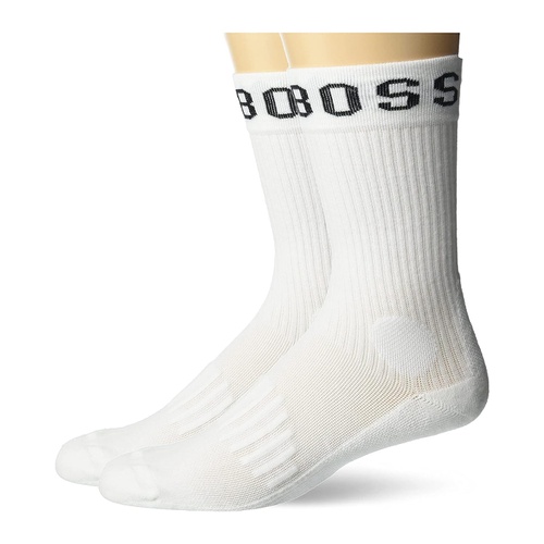 휴고보스 BOSS Mens 2-pack Big Logo Crew Sock