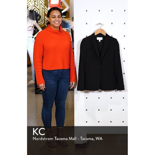 휴고보스 BOSS Jabina Tropical Stretch Wool Jacket_BLACK