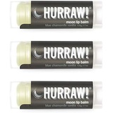 Hurraw! Moon Night Treatment (Blue Chamomile, Vanilla) Lip Balm, 3 Pack: Organic, Certified Vegan, Cruelty and Gluten Free. Non-GMO, 100% Natural Ingredients. Bee, Shea, Soy and Pa