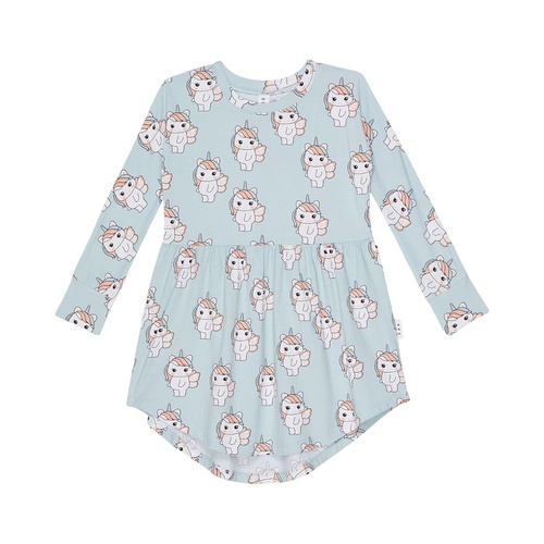  HUXBABY Fairy Unicorn Long Sleeve Swirl Dress (Infantu002FToddler)