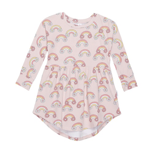  HUXBABY Daisy Rainbow Long Sleeve Swirl Dress (Infantu002FToddler)