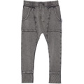 HUXBABY Charcoal Pocket Drop Crotch Pants (Little Kids)