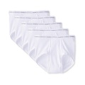 Hanes Mens Tagless White Briefs with ComfortFlex Waistband-Multiple Packs Available