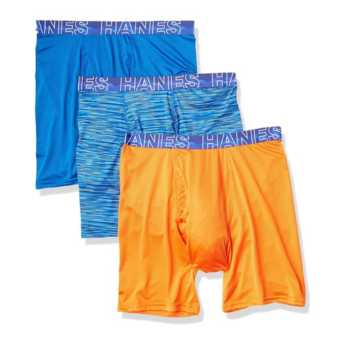  Hanes Mens X-Temp 4-Way Performance Stretch Mesh Boxer Brief (Color / Pattern may Vary)