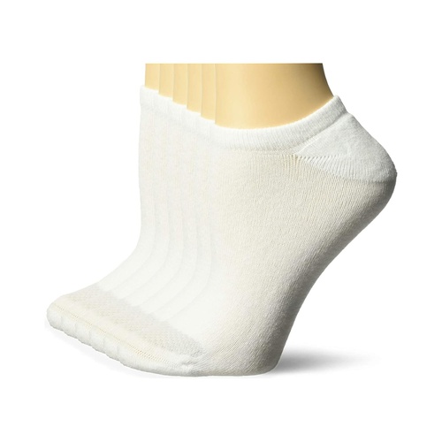  Hanes Womens Plush Comfort Toe Seam No Show Socks, 6-Pair Pack