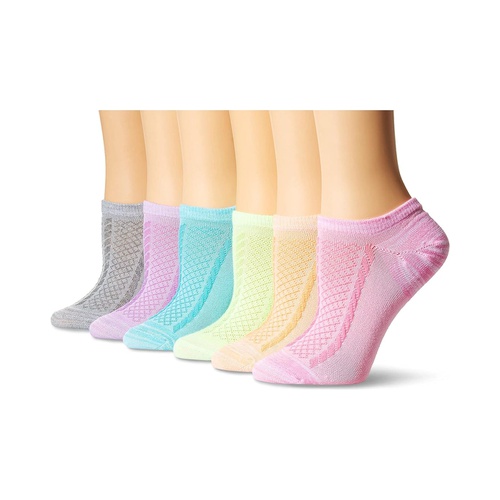  Hanes Womens 6-pack Invisible Comfort Scoop Cut No Show Sport Liner