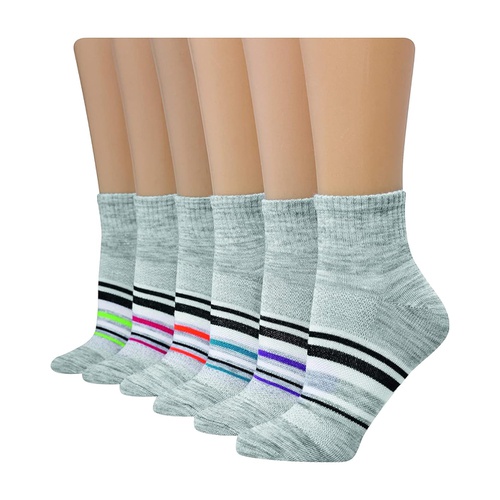  Womens Hanes Womens 6-pair Lightweight Breathable Ventilation Ankle Socks