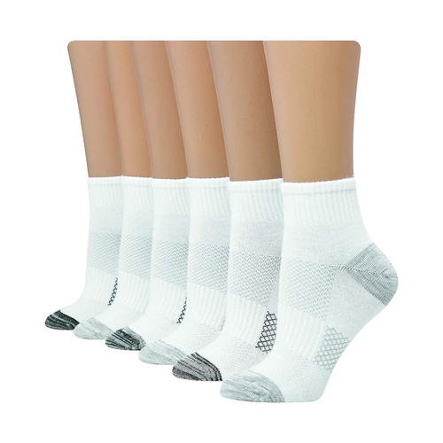  Womens Hanes Womens 6-pair Lightweight Breathable Ventilation Ankle Socks