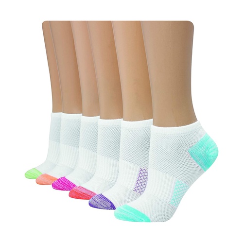  Womens Hanes Womens 6-pair Lightweight Breathable Ventilation No Show Socks