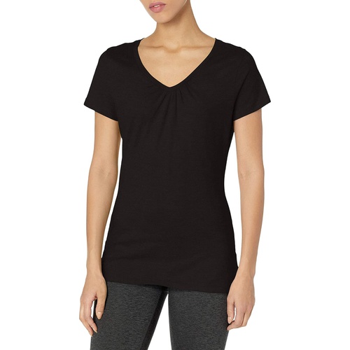  Hanes Womens Shirred V-Neck T-Shirt